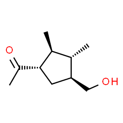 Ethanone, 1-[4-(hydroxymethyl)-2,3-dimethylcyclopentyl]-, [1S-(1alpha,2beta,3alpha,4beta)]-结构式