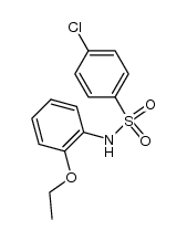 4-Chlor-benzolsulfonsaeure-o-phenetidid Structure