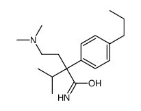 2-[2-(dimethylamino)ethyl]-3-methyl-2-(4-propylphenyl)butanamide Structure