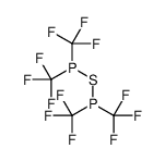1,1,3,3-Tetrakis(trifluoromethyl)diphosphathiane结构式