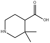 3,3-二甲基哌啶-4-羧酸结构式