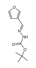 Hydrazinecarboxylic acid, (3-furanylmethylene)-, 1,1-dimethylethyl ester (9CI) Structure