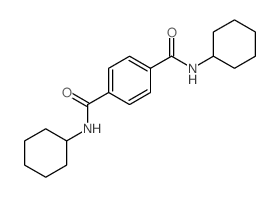 1,4-Benzenedicarboxamide,N1,N4-dicyclohexyl- Structure