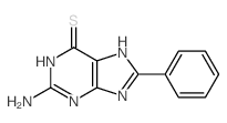 6H-Purine-6-thione,2-amino-1,9-dihydro-8-phenyl-结构式