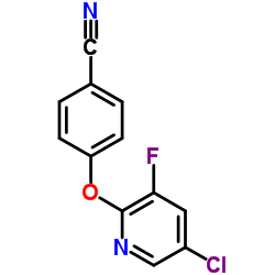 4-((5-氯-3-氟吡啶-2-基)氧基)苯甲腈结构式