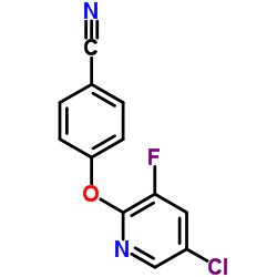 4-((5-chloro-3-fluoropyridin-2-yl)oxy)benzonitrile Structure