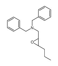 N,N-dibenzyl-1-[(2S,3S)-3-propyloxiran-2-yl]methanamine结构式