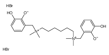 N,N'-(2,3-dihydroxybenzyl)-N,N,N',N'-tetramethyl-1,6-hexanediamine结构式