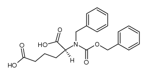(S)-2-(N-benzyl-N-benzyloxycarbonyl)aminoadipic acid结构式