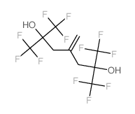2,6-Heptanediol,1,1,1,7,7,7-hexafluoro-4-methylene-2,6-bis(trifluoromethyl)-结构式