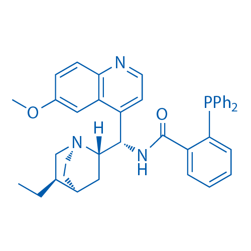 2-(Diphenylphosphino)-N-((S)-((1S, 2S, 4S, 5R)-5-ethylquinuclidin-2-yl)(6-methoxyquinolin-4-yl)methyl)benzamide structure