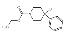 ethyl 4-hydroxy-4-phenylpiperidine-1-carboxylate Structure