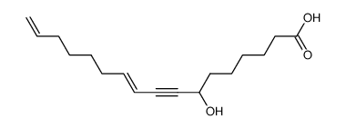 7-hydroxy-trans-10,16-heptadecadien-8-ynoic acid Structure