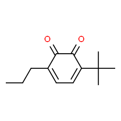 3,5-Cyclohexadiene-1,2-dione, 3-(1,1-dimethylethyl)-6-propyl- (9CI) structure