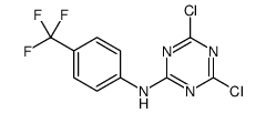 4,6-dichloro-N-[4-(trifluoromethyl)phenyl]-1,3,5-triazin-2-amine Structure