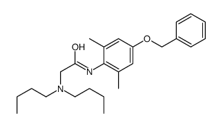 2-(dibutylamino)-N-(2,6-dimethyl-4-phenylmethoxyphenyl)acetamide Structure