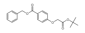 benzyl 4-(2-tert-butoxy-2-oxoethoxy)benzoate结构式