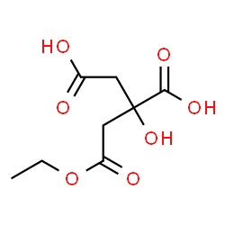 1,2,3-Propanetricarboxylic acid, 2-hydroxy-, ethyl ester结构式