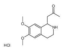 1-(6,7-Dimethoxy-1,2,3,4-tetrahydro-isoquinolin-1-yl)-propan-2-one; hydrochloride Structure