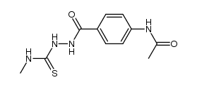 1-[4-(acetylamino)benzoyl]-4-methyl-thiosemicarbazide结构式