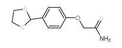 2-(4-(1,3-DITHIOLAN-2-YL)PHENOXY)ETHANETHIOAMIDE结构式