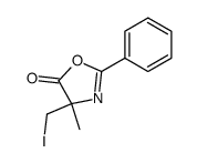 5(4H)-Oxazolone,4-(iodomethyl)-4-methyl-2-phenyl-结构式