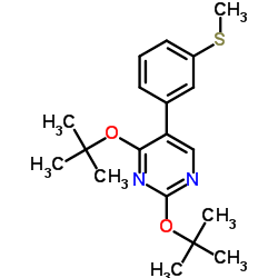 2,4-Di-tert-butoxy-5-[3-(methylsulfanyl)phenyl]pyrimidine结构式