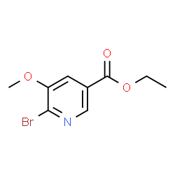 Ethyl 6-bromo-5-methoxypyridine-3-carboxylate Structure