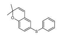 2,2-dimethyl-6-phenylsulfanylchromene结构式