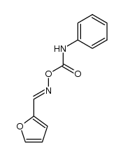 furfural-((E)-O-phenylcarbamoyl oxime )结构式