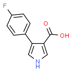 4-(4-Fluorophenyl)-1h-pyrrole-3-carboxylicacid Structure