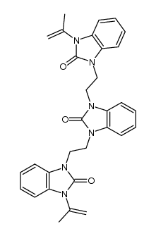 1,3-bis[2-(3-isopropenyl-2-oxobenzimidazol-1-yl)ethyl]-2-oxobenzimidazole Structure