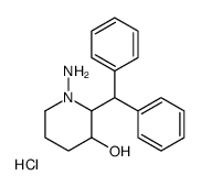 1-amino-2-benzhydrylpiperidin-3-ol,hydrochloride结构式