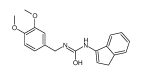 1-[(3,4-dimethoxyphenyl)methyl]-3-(3H-inden-1-yl)urea结构式