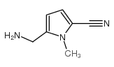 1H-Pyrrole-2-carbonitrile,5-(aminomethyl)-1-methyl-(9CI)结构式