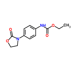 Ethyl [4-(2-oxo-1,3-oxazolidin-3-yl)phenyl]carbamate结构式