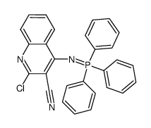 2-chloro-4-(triphenylphosphoranylideneamino)quinoline-3-carbonitrile结构式