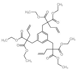 1,3,5-Benzenetripropanoicacid, a1,a3,a5-tris(ethoxycarbonyl)-a1,a3,a5-tri-2-propen-1-yl-, 1,3,5-triethyl ester结构式