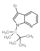 1H-Pyrrolo[2,3-b]pyridine, 3-bromo-1-[(1,1-dimethylethyl)dimethylsilyl]-结构式
