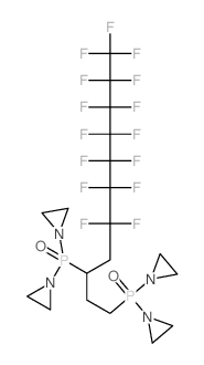 Aziridine,1,1',1'',1'''-[[1-(2,2,3,3,4,4,5,5,6,6,7,7,8,8,8-pentadecafluorooctyl)-1,3-propanediyl]diphosphinylidyne]tetrakis-结构式