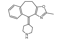 2-methyl-4-piperidin-4-ylidene-9,10-dihydro-4H-benzo[5,6]cyclohepta[1,2-d]oxazole结构式
