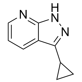 3-环丙基-1H-吡唑[3,4-b]吡啶结构式