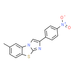 6-METHYL-2-(4-NITROPHENYL)IMIDAZO[2,1-B]BENZOTHIAZOLE结构式