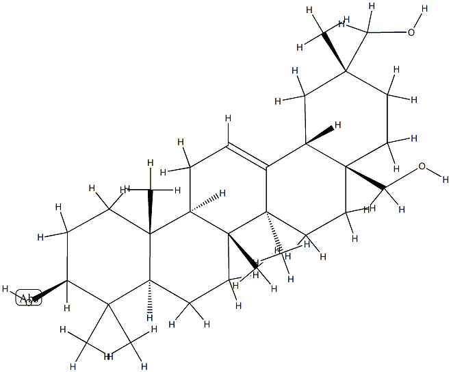 Olean-12-ene-3β,28,29-triol结构式