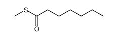 Heptanethioic acid S-methyl ester Structure