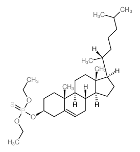 Cholest-5-en-3-ol (3b)-, O,O-diethyl phosphorothioate(9CI) Structure