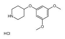 4-(3,5-DIMETHOXYPHENOXY)PIPERIDINE HYDROCHLORIDE structure