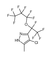 4-chloro-5-methyl-3-[1,2,2,2-tetrafluoro-1-(1,1,2,2,3,3,3-heptafluoropropoxy)ethyl]-1H-pyrazole Structure