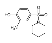2-AMINO-4-(PIPERIDINE-1-SULFONYL)-PHENOL structure