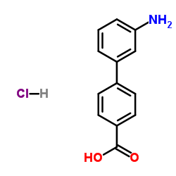 3'-Amino-biphenyl-4-carboxylic acid HCl结构式